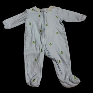 Nursery Rhyme White and Green Footie